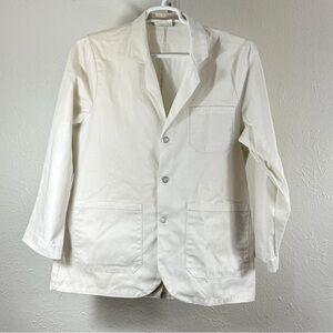 Landau Unisex Lab Coat White Jacket